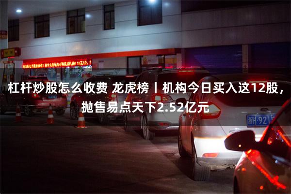 杠杆炒股怎么收费 龙虎榜丨机构今日买入这12股，抛售易点天下2.52亿元