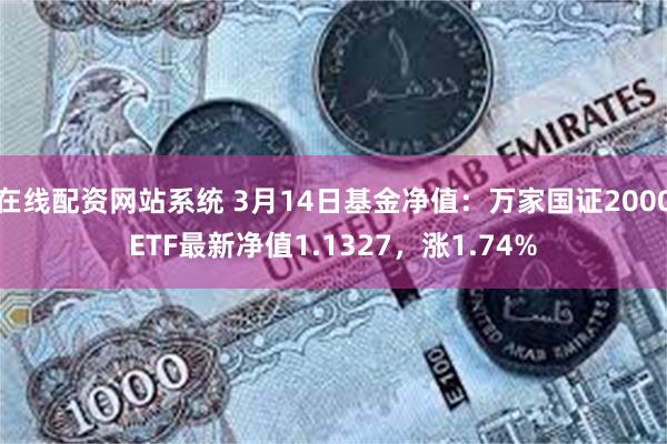 在线配资网站系统 3月14日基金净值：万家国证2000ETF最新净值1.1327，涨1.74%