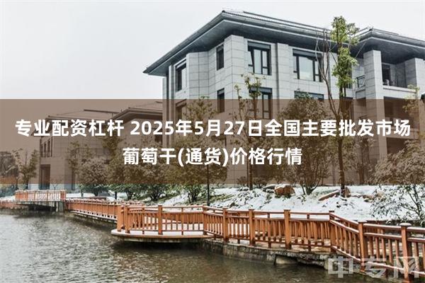 专业配资杠杆 2025年5月27日全国主要批发市场葡萄干(通货)价格行情